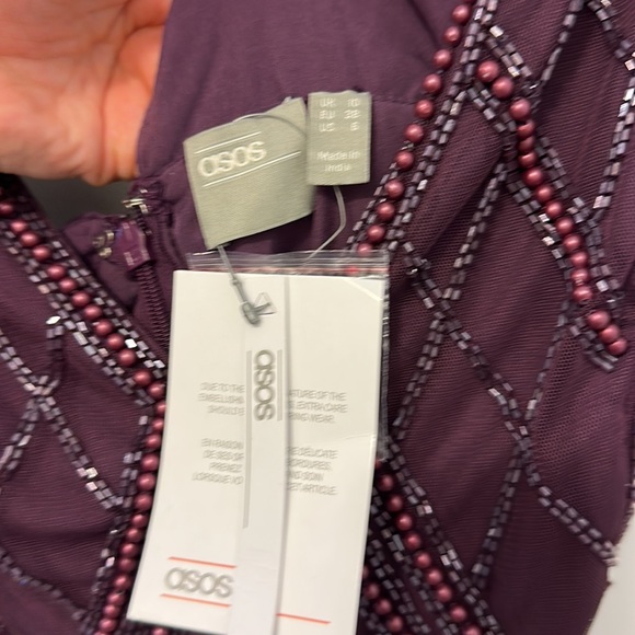 ASOS DESIGN maxi dress with tulle skirt and embellished and pearl bodice - Picture 8 of 8